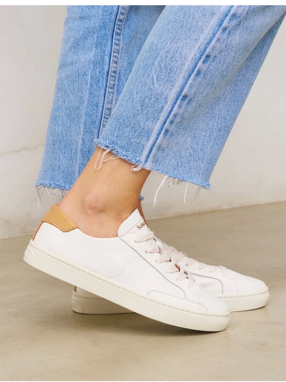 Soludos The Ibiza Classic Sneaker Oasis White Size 6.5 New